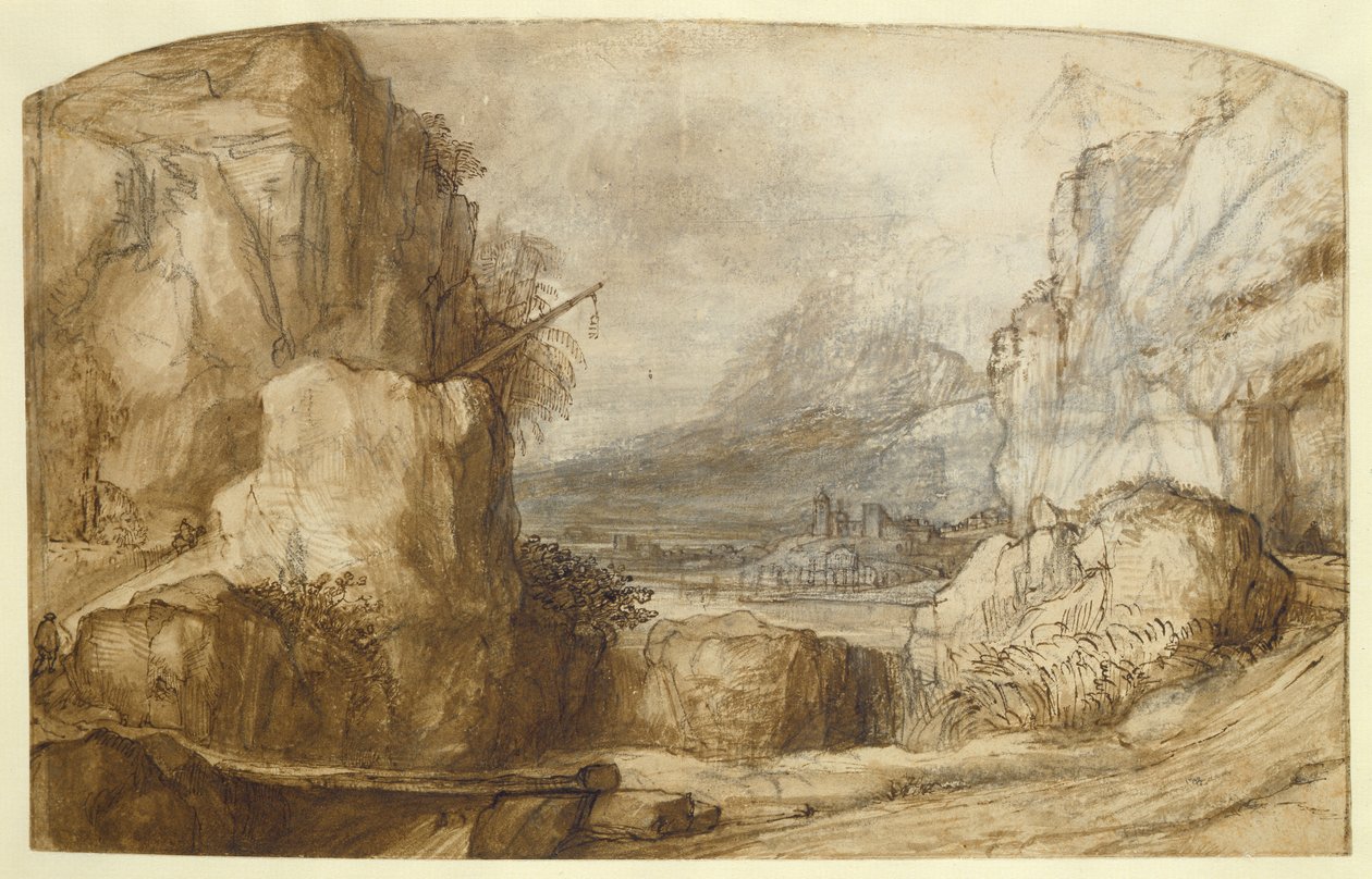 Paysage montagneux - Constantin Daniel van Renesse