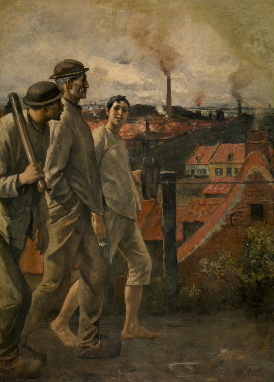 Retour de la mine - Constantin Emile Meunier