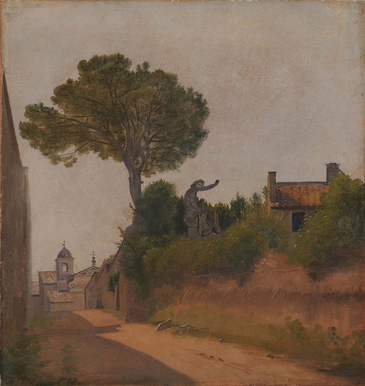 Une rue à Rome. Vicolo Sterrato - Constantin Hansen