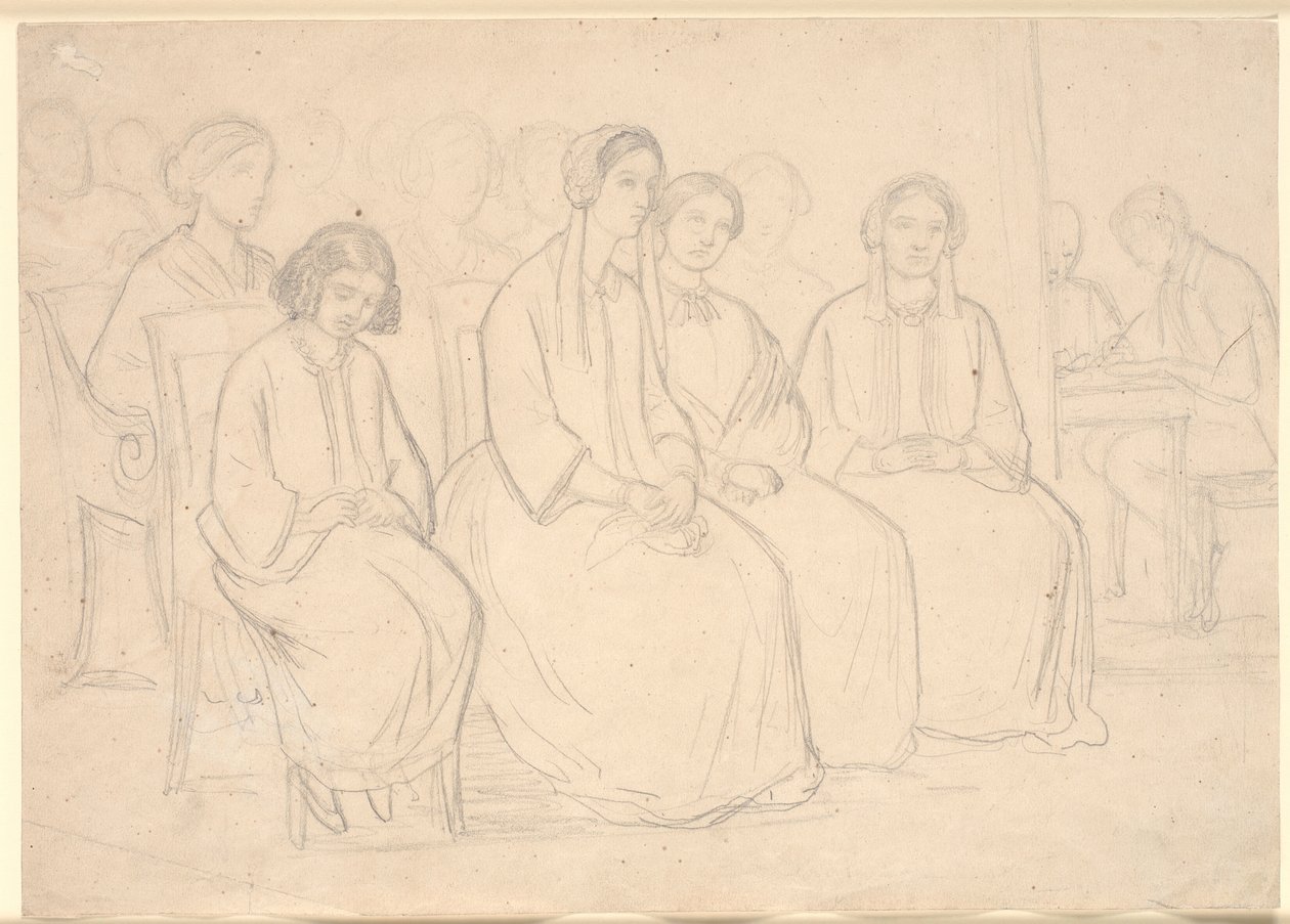 Chez les Hages pendant une conférence de Høyen - Constantin Hansen