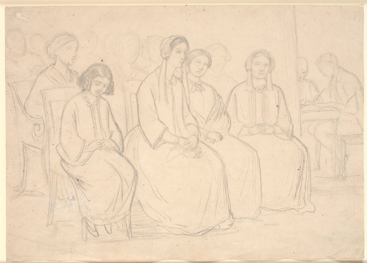 Chez les Hages pendant une conférence de Høyen - Constantin Hansen