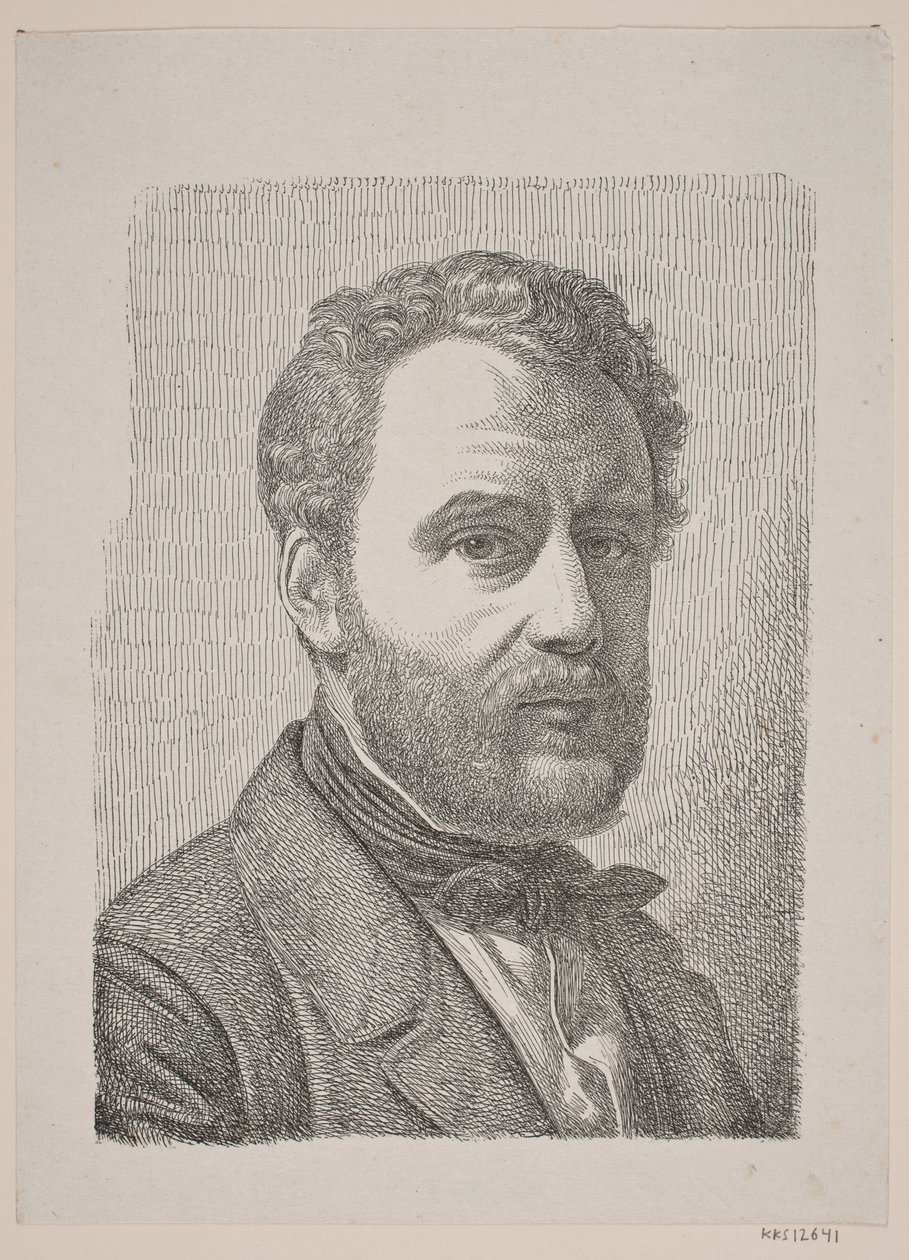Portrait de Wilhelm Marstrand - Constantin Hansen