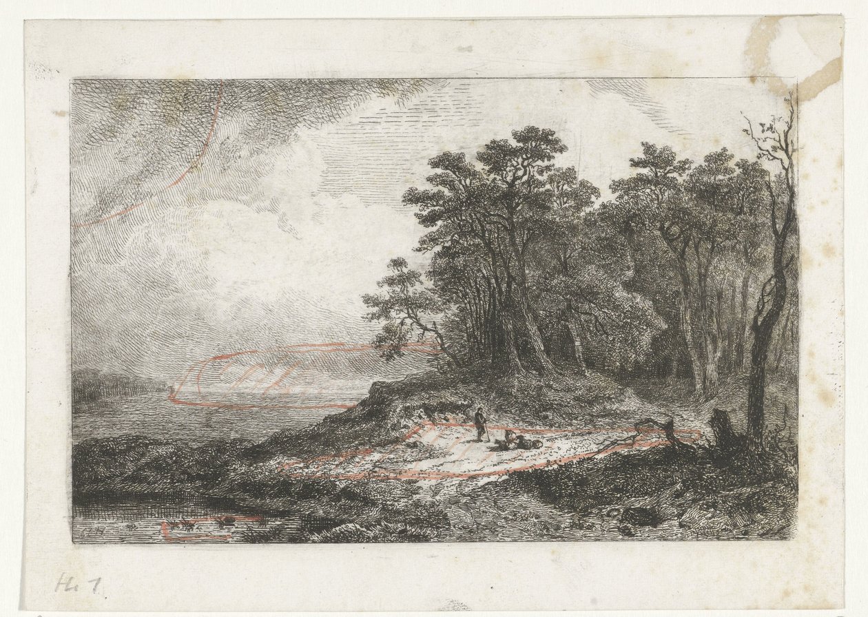 Paysage avec berger - Constantinus Cornelis Huysmans