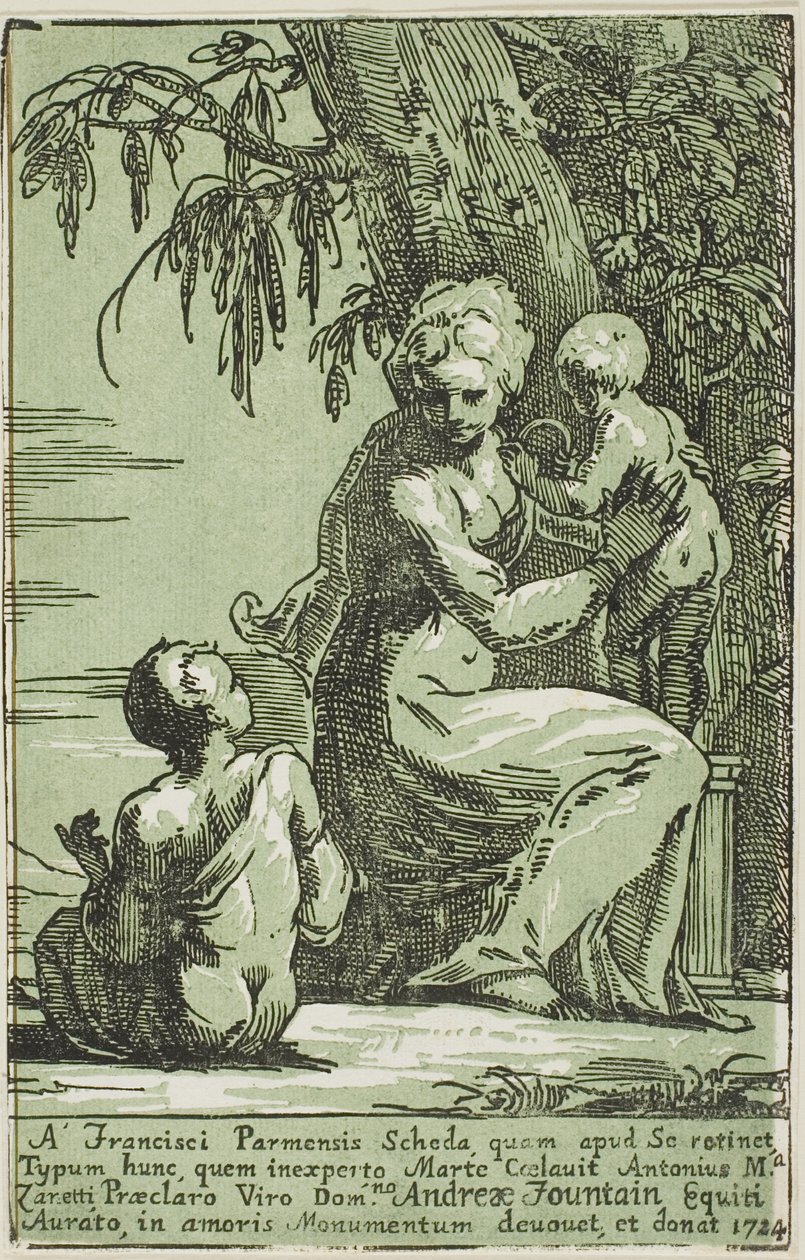 Une femme au pied d