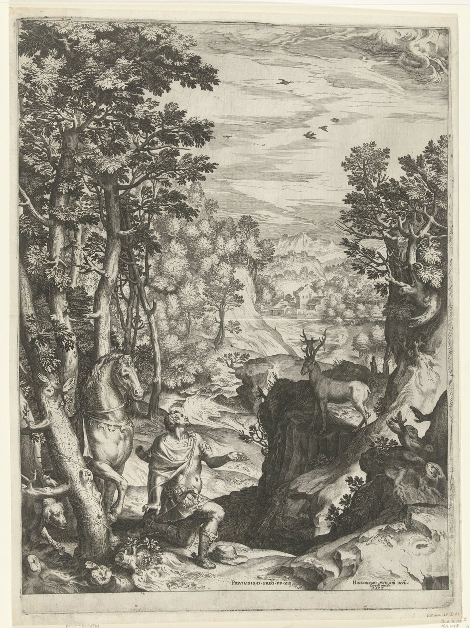La Vision de Saint Eustache - Cornelis Cort