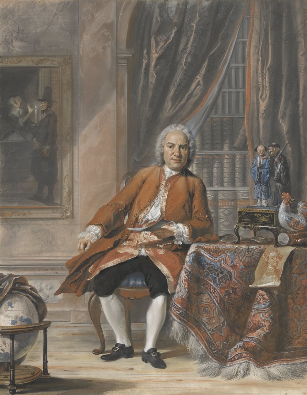 Portrait de Joan Jacob Mauricius, gouverneur général du Suriname, 1741 - Cornelis Troost