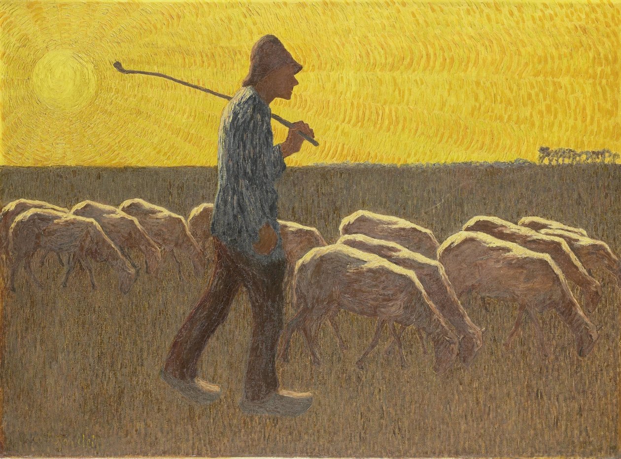 Berger avec moutons - Cornelis Albert van Assendelft