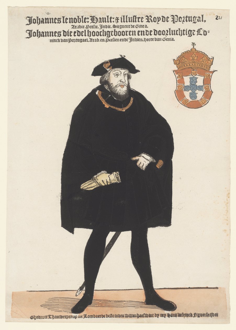 Portrait de Jean III de Portugal - Cornelis Anthonisz. (manner of)