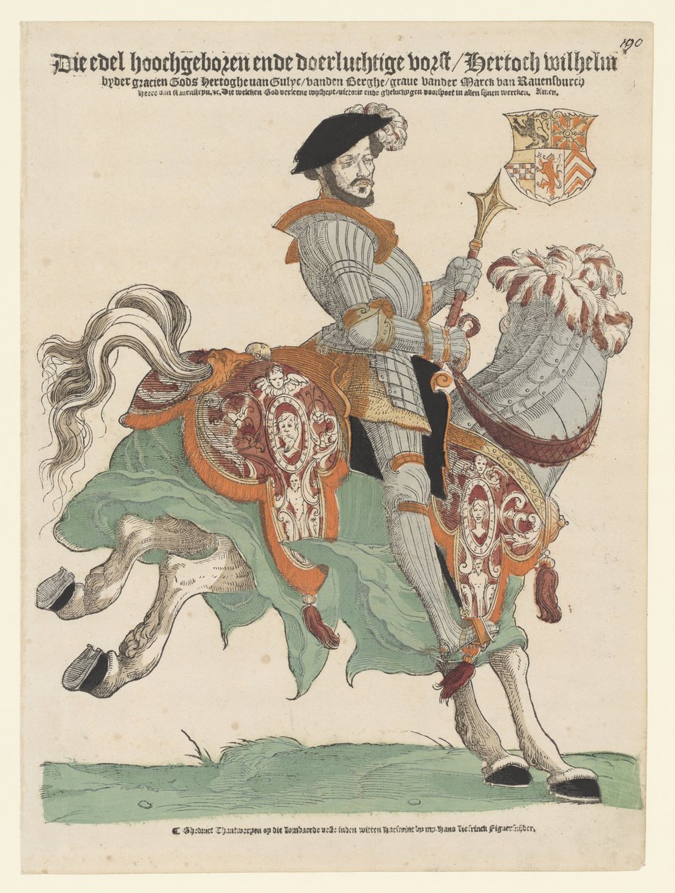 Portrait du duc Guillaume de Clèves, Juliers et Berg, comte de Mark, seigneur de Ravenstein à cheval - Cornelis Anthonisz. (manner of)
