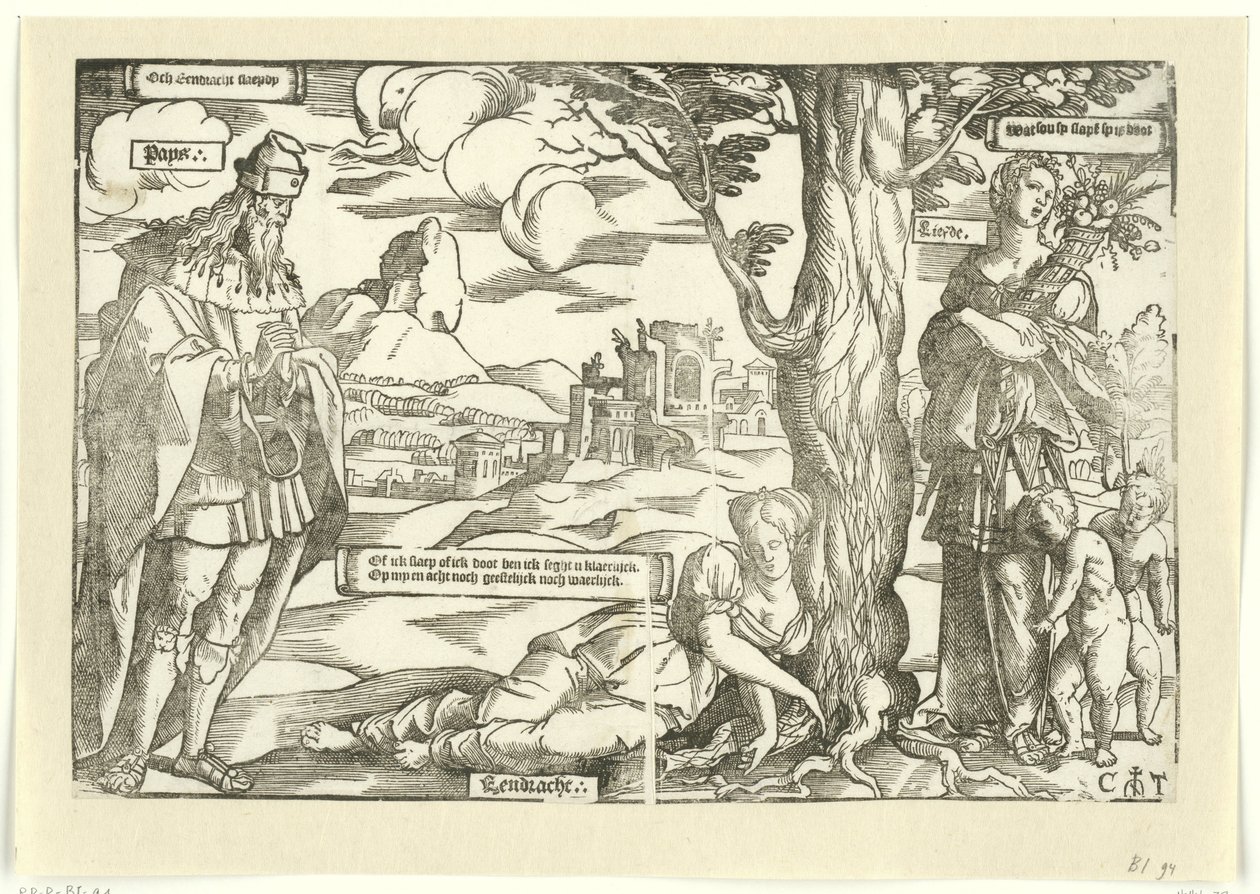 Allégorie avec Concorde, Paix et Amour - Cornelis Anthonisz.