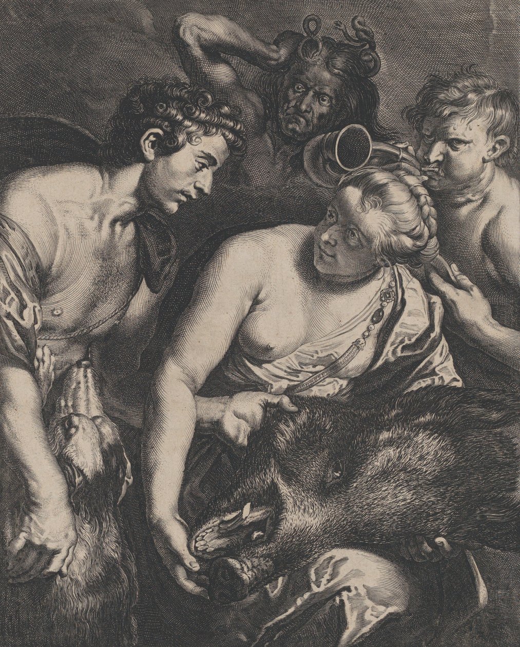 Atalante et Méléagre, 1618-1684 - Cornelis Bloemaert