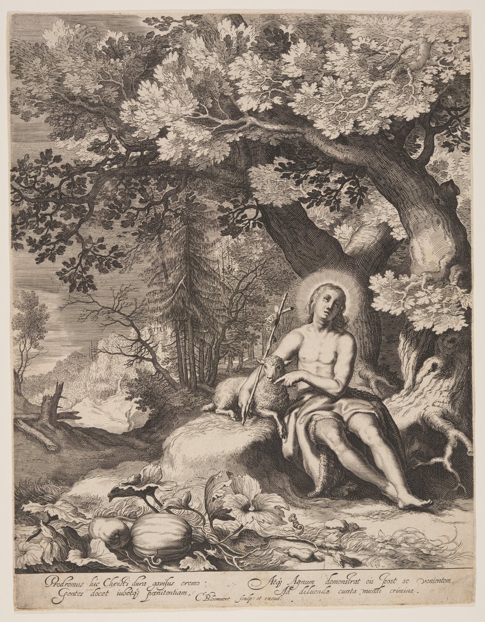 Saint Jean-Baptiste dans un paysage - Cornelis Bloemaert