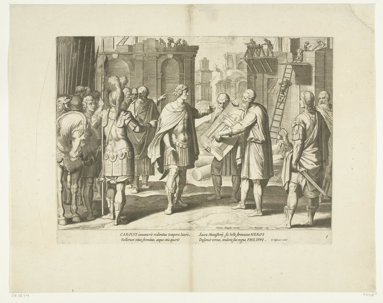 Charles V fait construire un monastère, 1555, n° 8 - Cornelis Boel