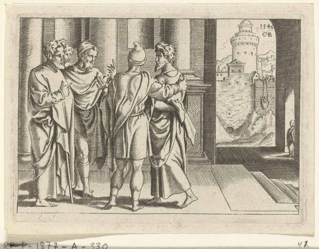 Barnabé amène Paul aux apôtres - Cornelis Bos