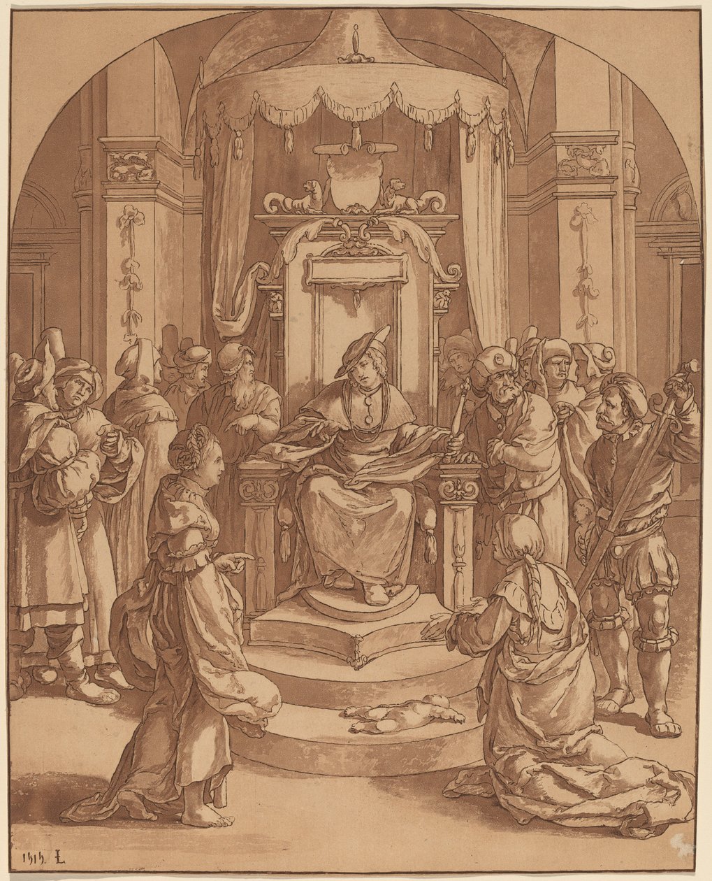 Le Jugement de Salomon, 1782 - Cornelis Brouwer