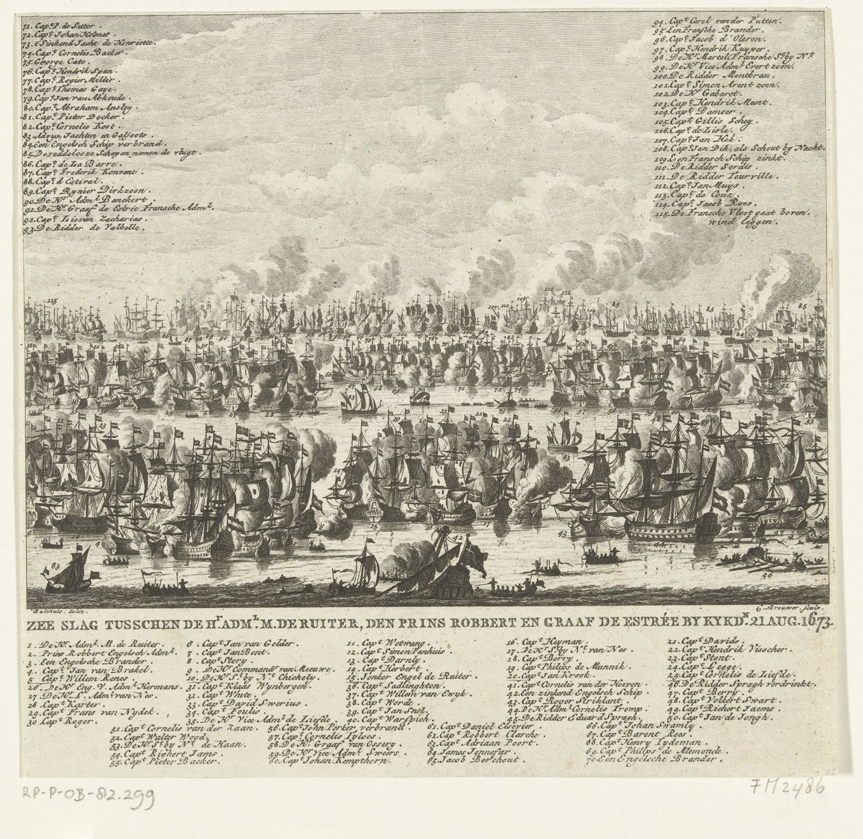 Bataille navale de Kijkduin, 1673 - Cornelis Brouwer