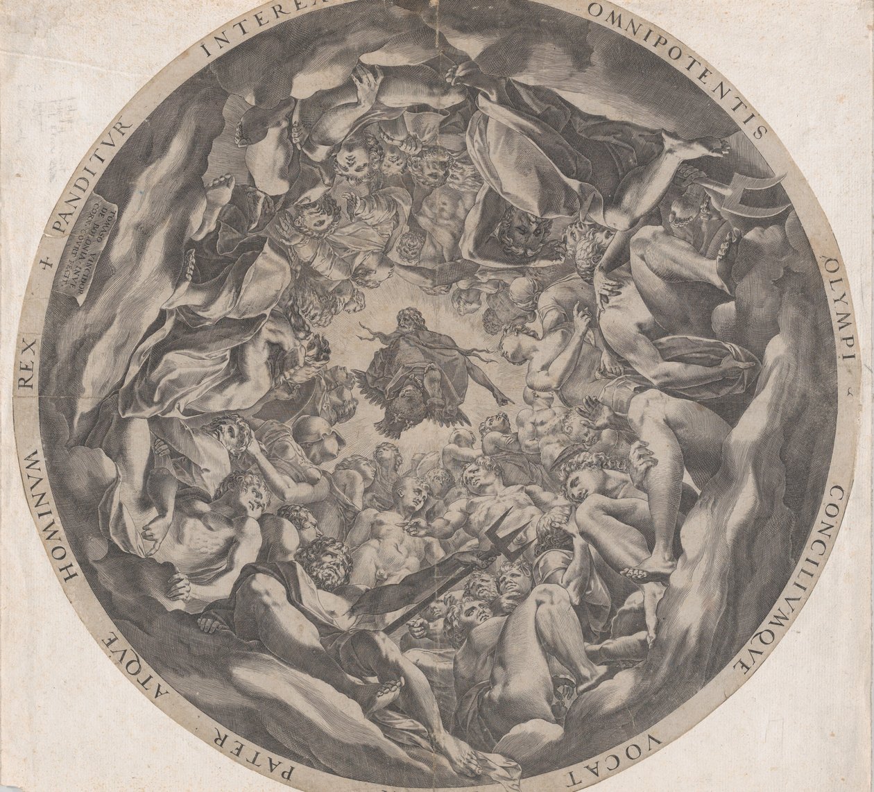 Concours des dieux sur le mont Olympe, 1565 - Cornelis Cort