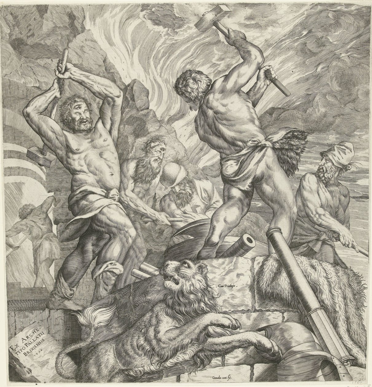 La forge des cyclopes - Cornelis Cort