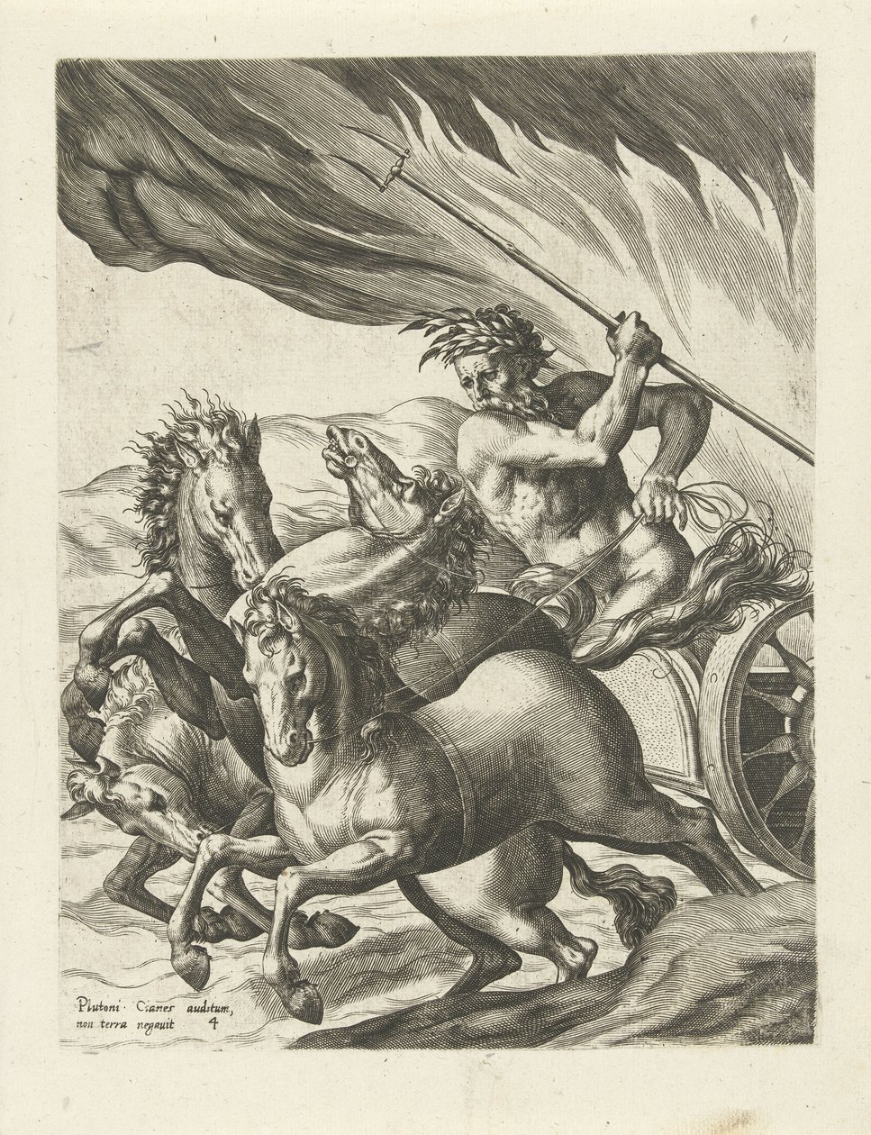 Pluton laisse Proserpine dans les enfers - Cornelis Cort