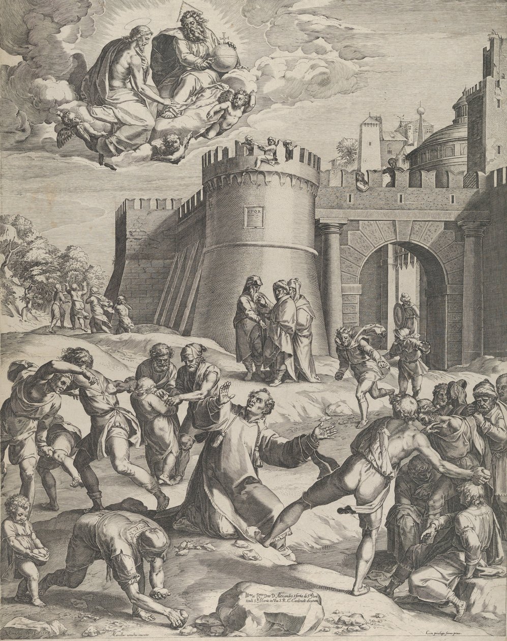 Le Martyre de Saint Étienne - Cornelis Cort