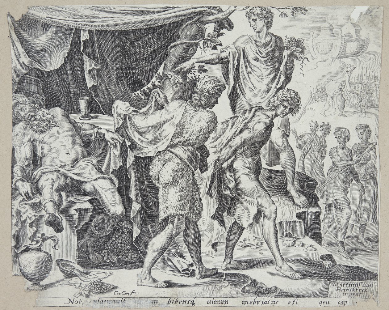 La moquerie de Noé - Cornelis Cort