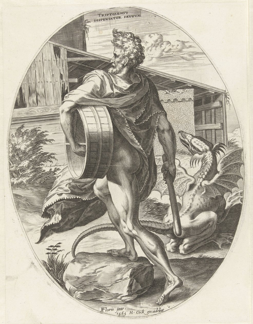 Triptolemos - Cornelis Cort