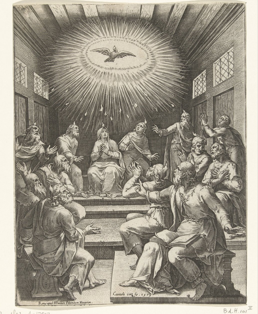 La Pentecôte - Cornelis Cort