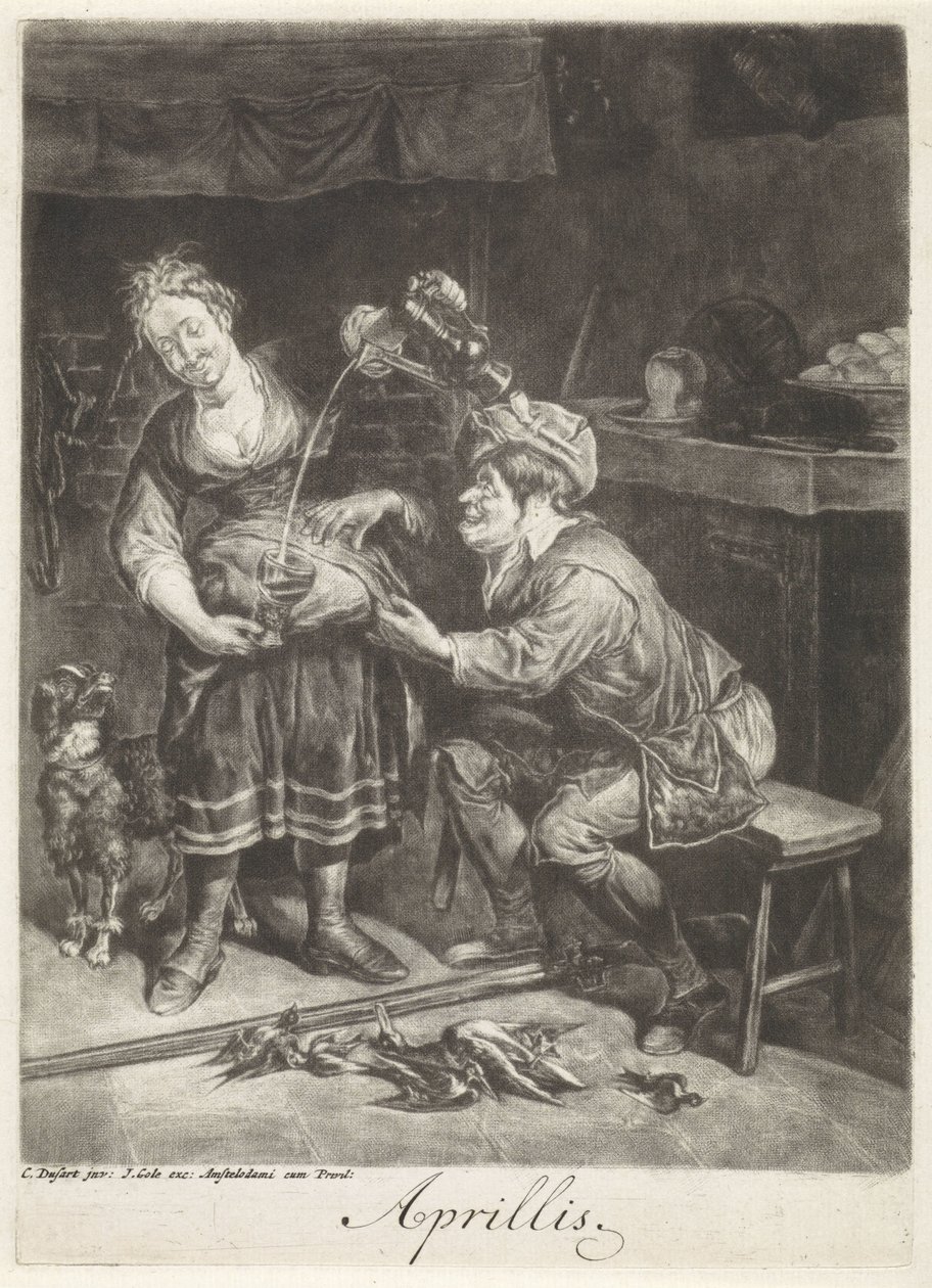 Avril - Cornelis Dusart