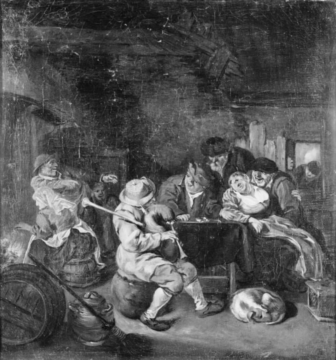 Joueur de cornemuse dans une auberge - Cornelis Dusart
