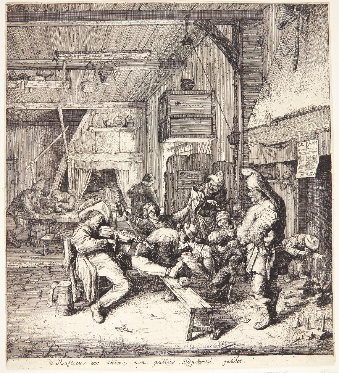 Joueur de violon dans une taverne - Cornelis Dusart