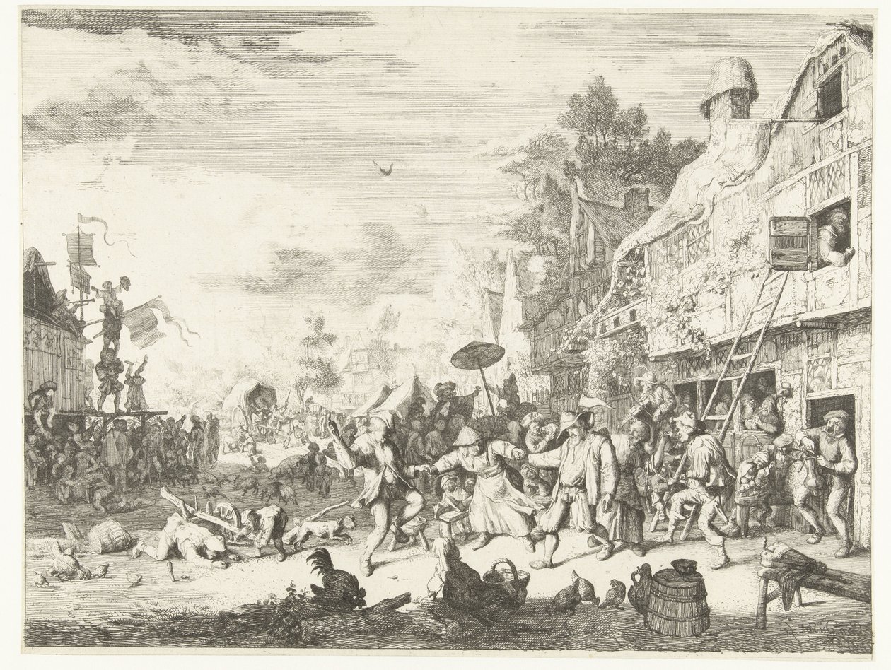 Grande fête de village - Cornelis Dusart