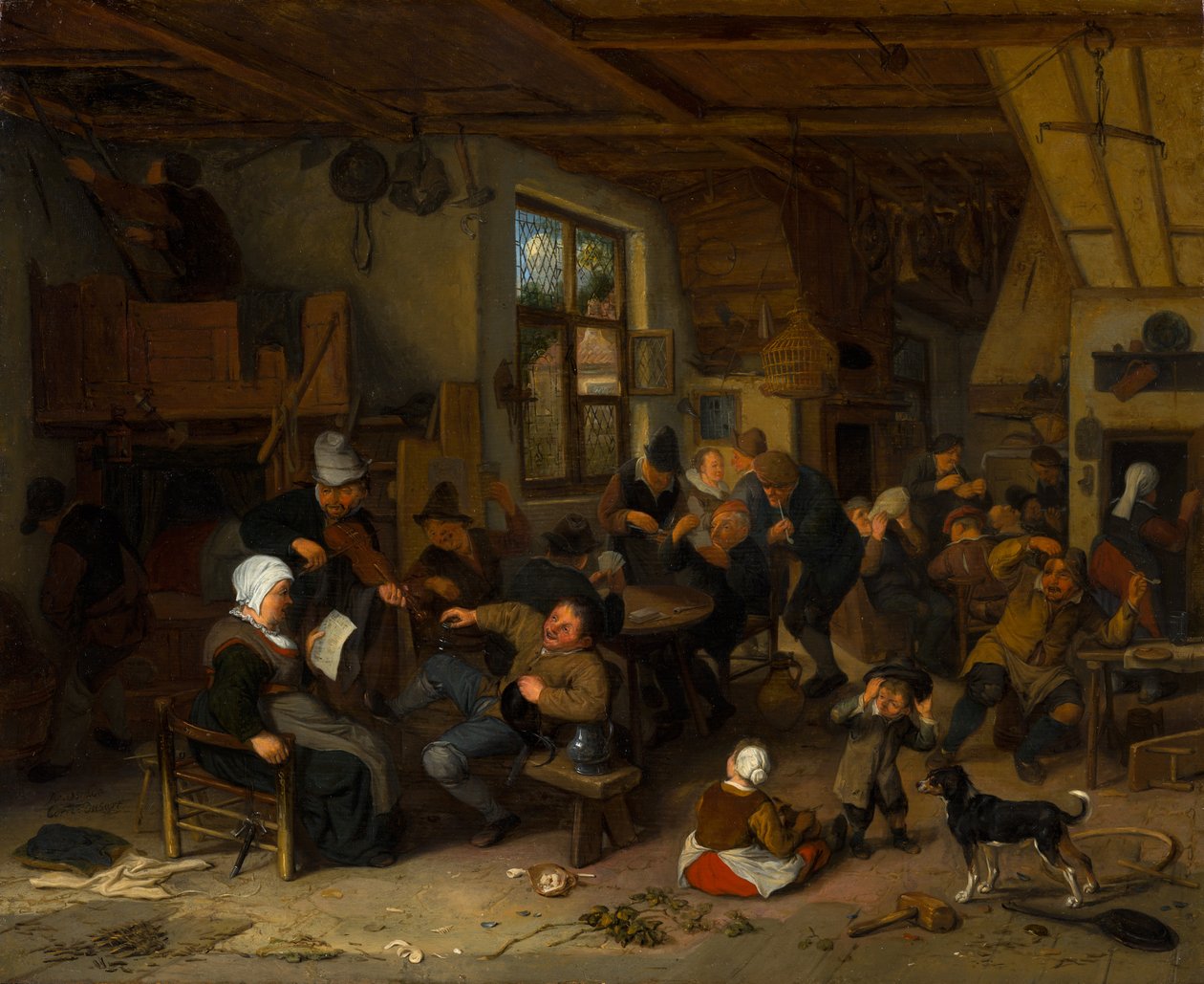 Auberge paysanne - Cornelis Dusart