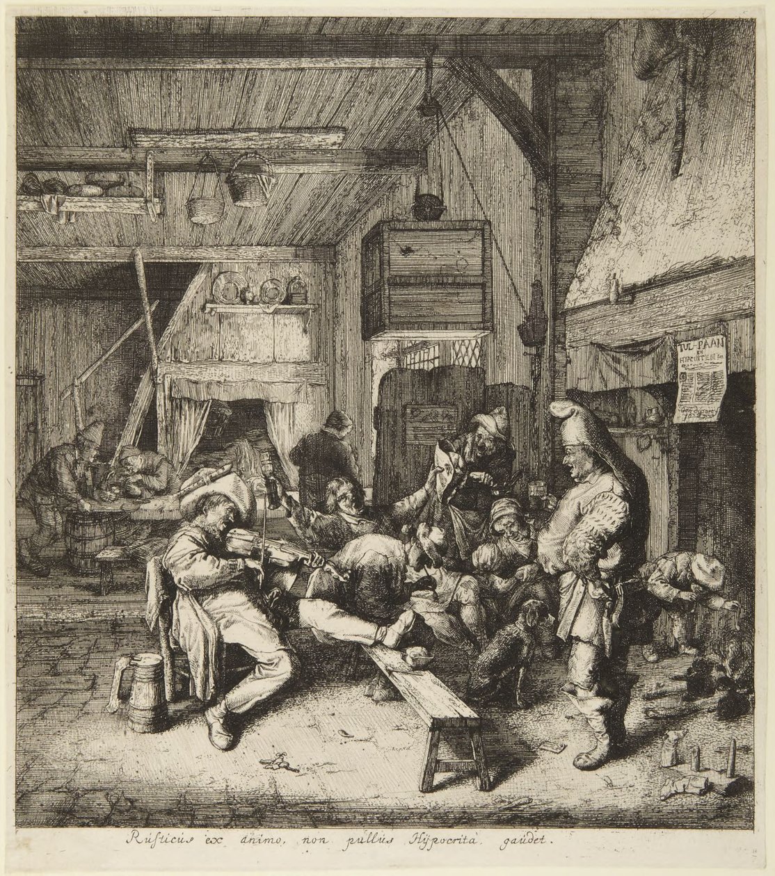 Violoniste assis - Cornelis Dusart