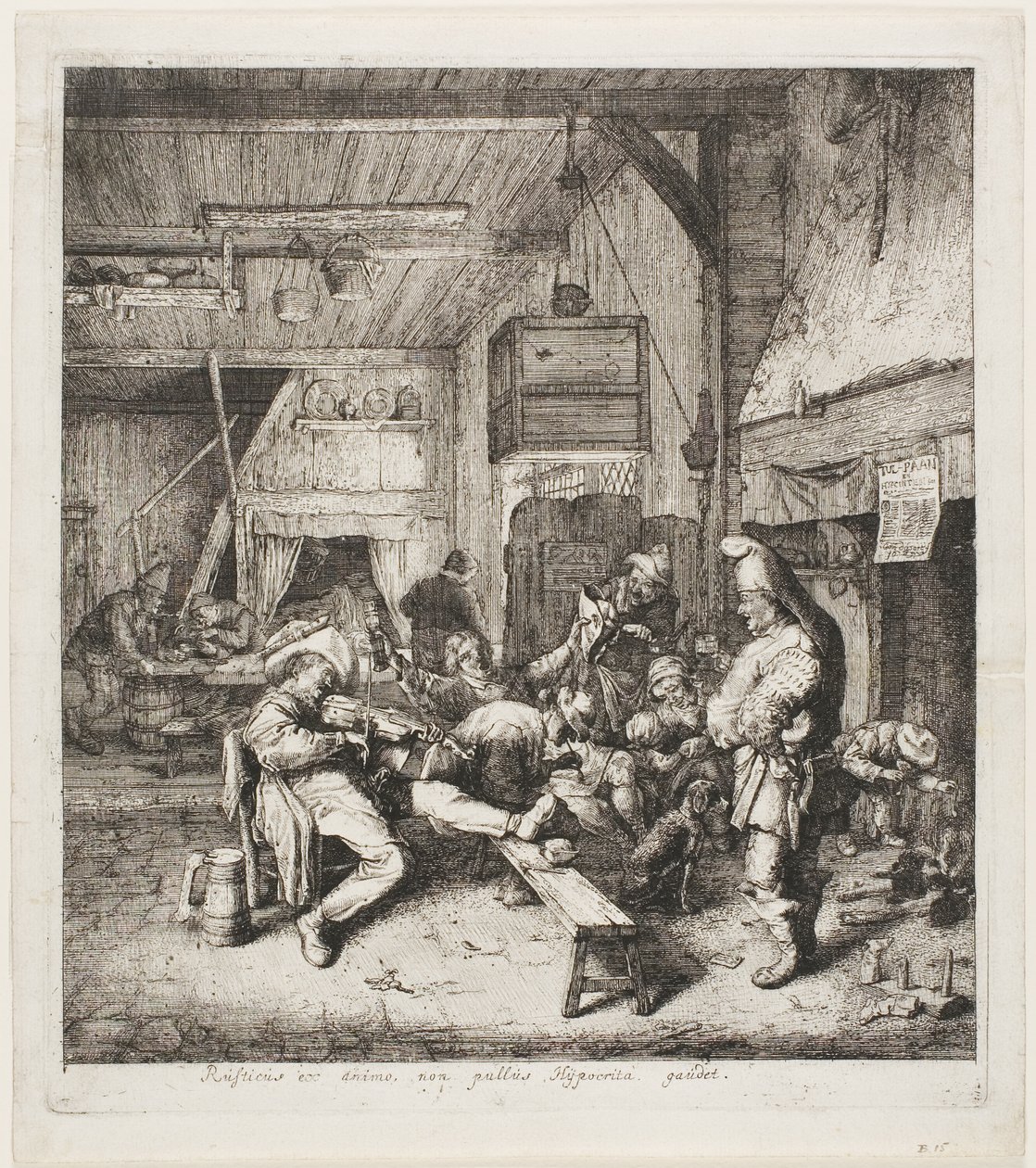 Joueur de violon assis dans l