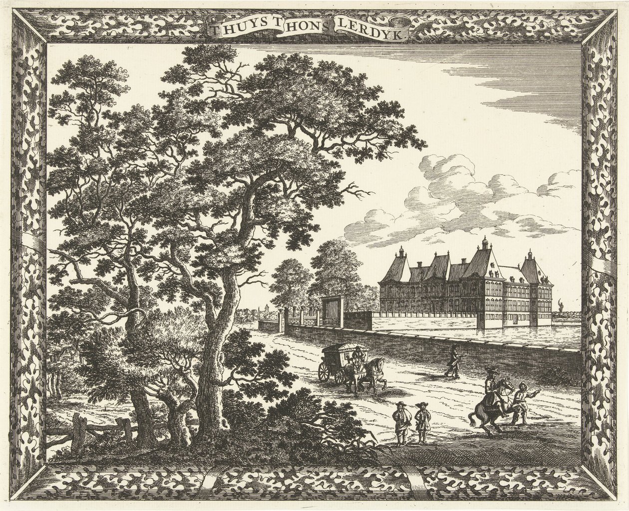 Vue du Palais Honselaarsdijk - Cornelis Elandts