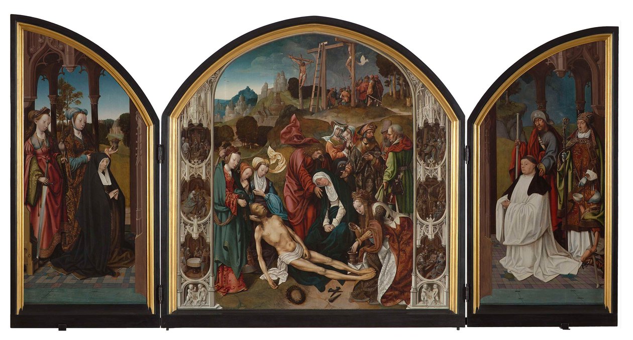 Triptyque avec la lamentation du Christ - Cornelis Engebrechtsz.