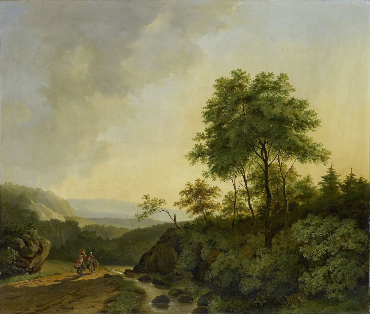 Vue dans les montagnes du Harz - Cornelis François Roos