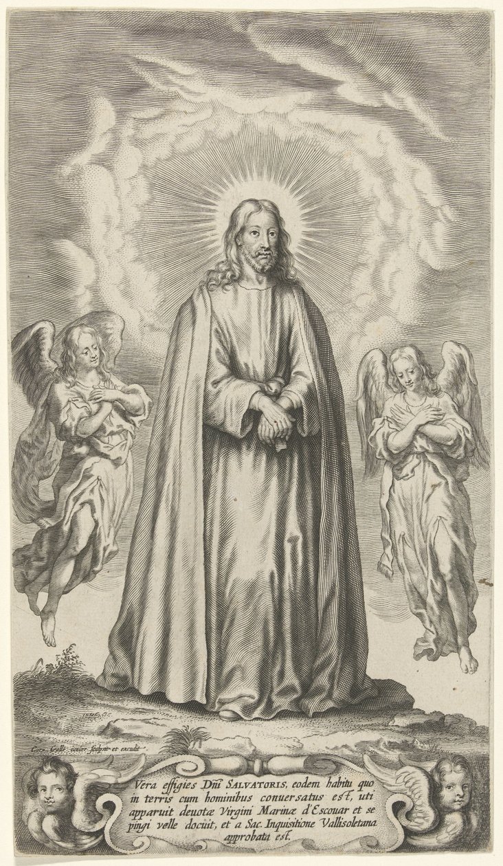 Christ avec deux anges - Cornelis Galle (II)