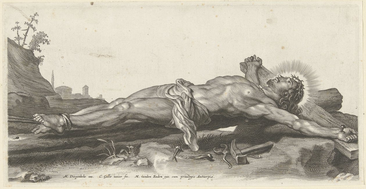 Christ crucifié au sol - Cornelis Galle (II)