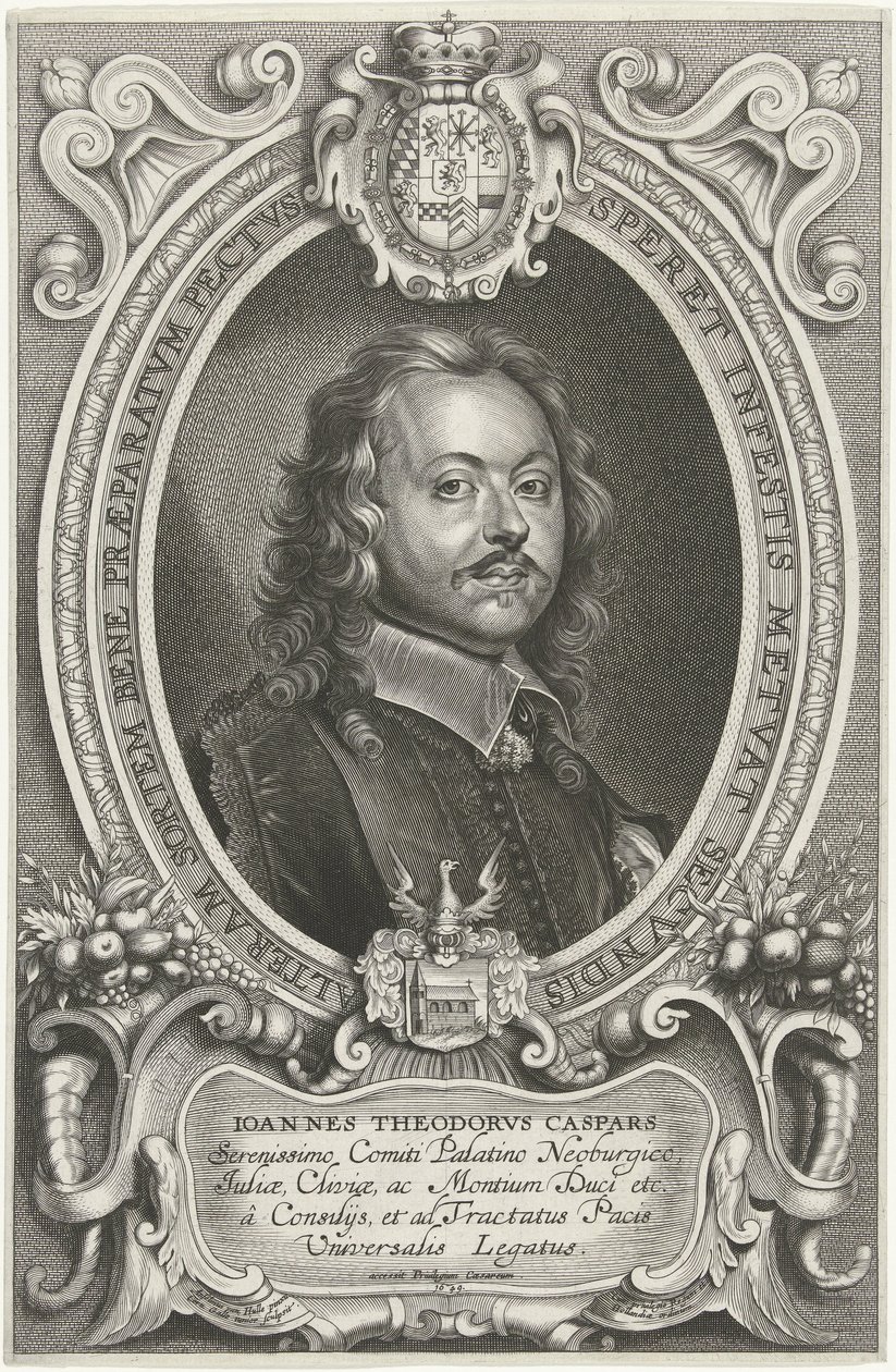 Portrait de Johann Theodor Caspars - Cornelis Galle (II)