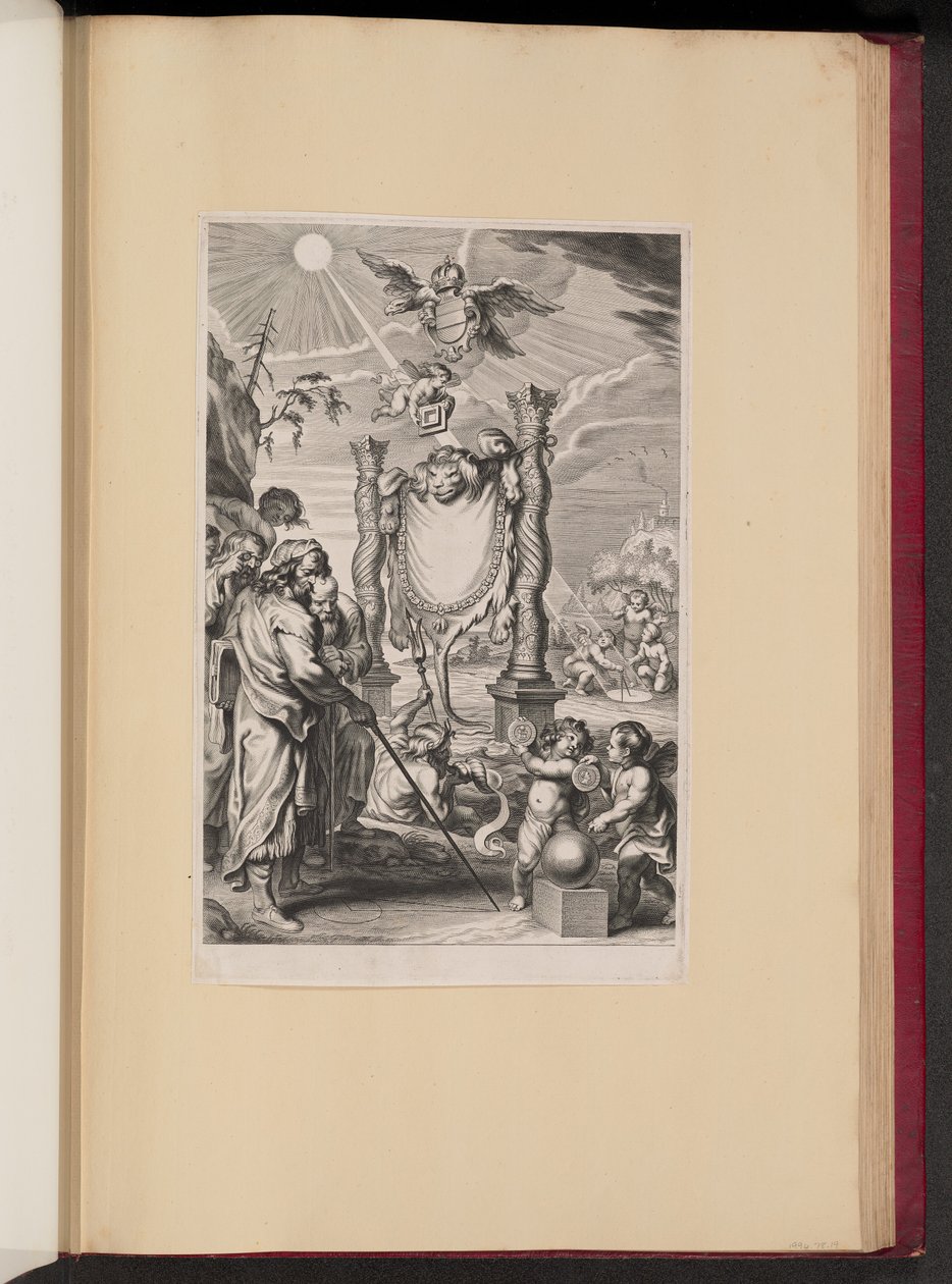 Page de titre pour G. de St. Vincent, Opus Geometricum Quadraturae Circuli - Cornelis Galle II after Abraham Diepenbeeck