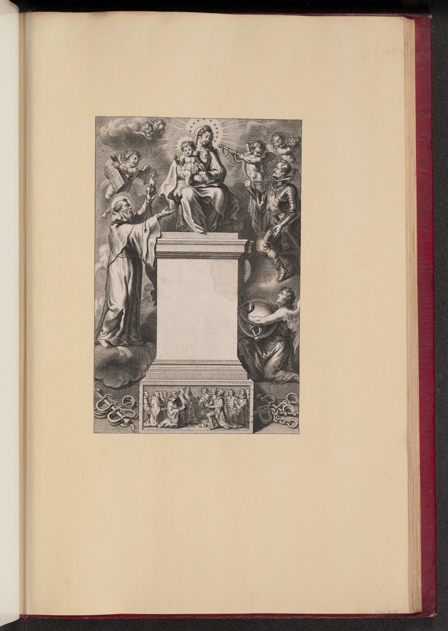 Page de titre pour B. De Los Rios, De Hierarchia Mariana Libri Sex - Cornelis Galle II after Erasmus Quellinus II after Sir Peter Paul Rubens