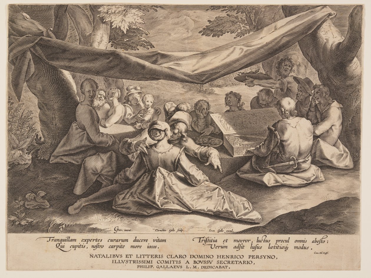 Fête de la musique en plein air - Cornelis Galle I