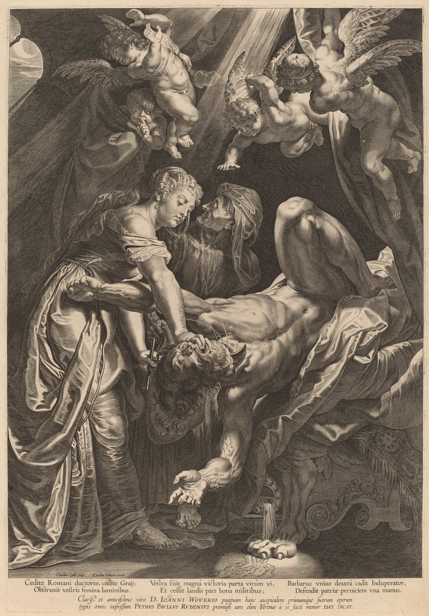 Judith Décapitant Holopherne - Cornelis Galle I after Sir Peter Paul Rubens