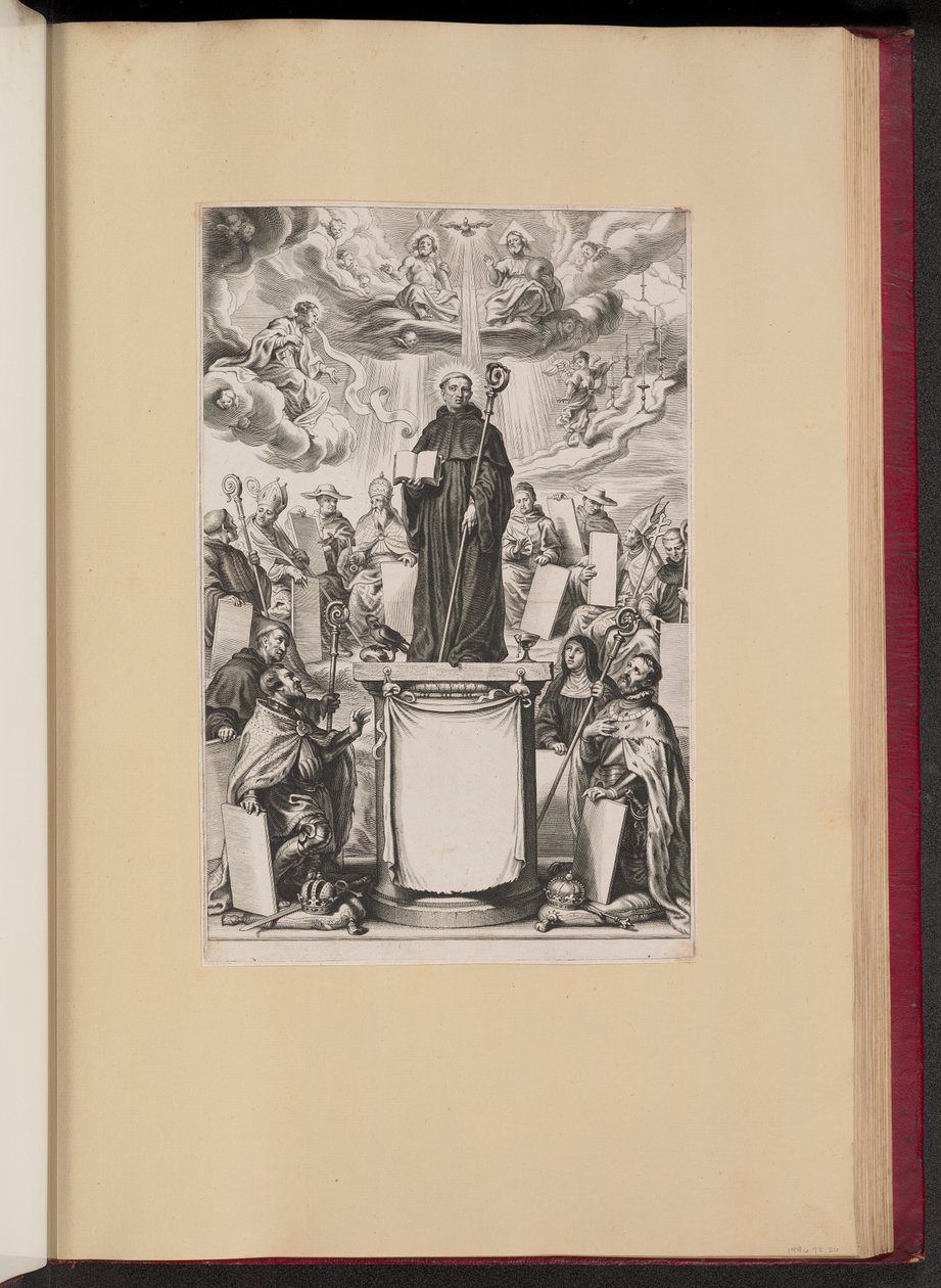Page de titre pour S. Benedictvs Illvstratvs de Dommo Benedicto Haeftano - Cornelis Galle I after Sir Peter Paul Rubens