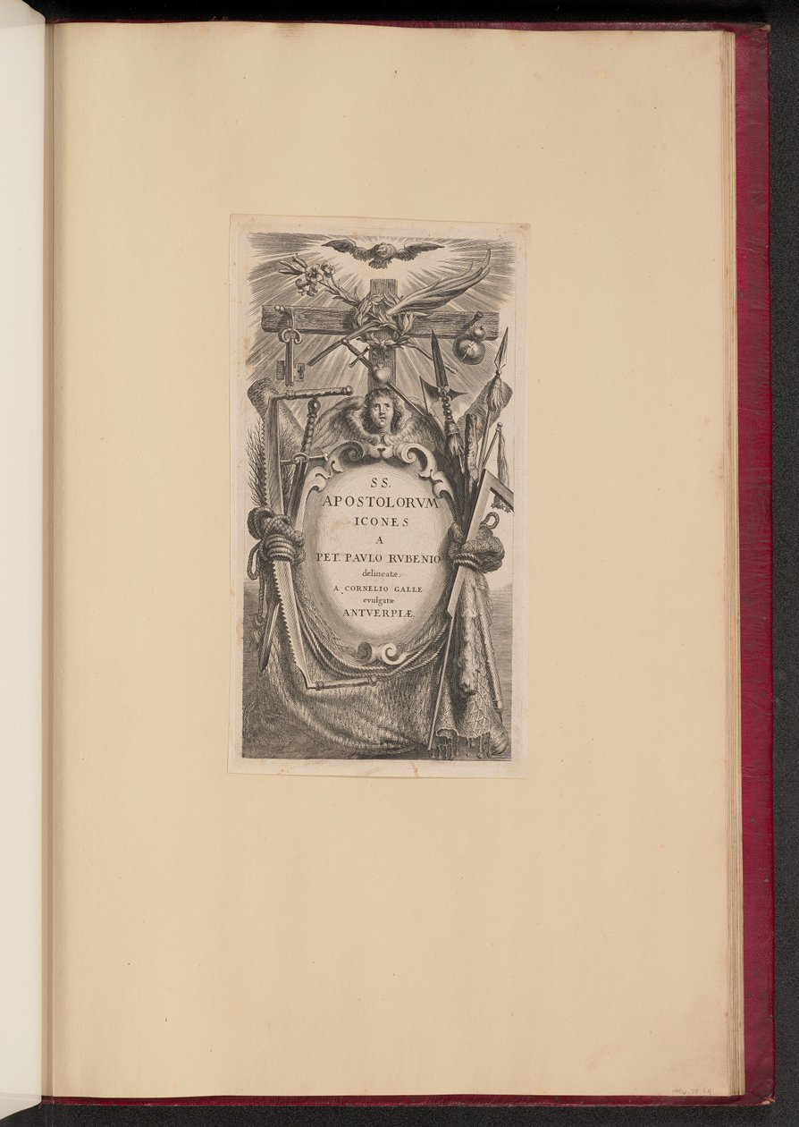 Page de titre pour SS. Apostolorvm Icones - Cornelis Galle I after Sir Peter Paul Rubens
