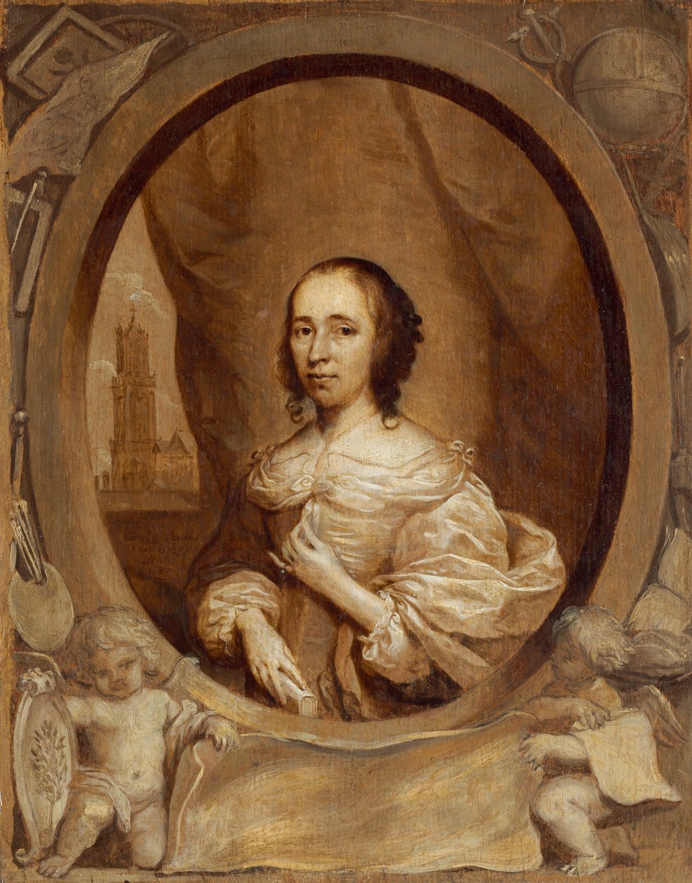 Anna Maria van Schurman - Cornelis Janssens van Ceulen