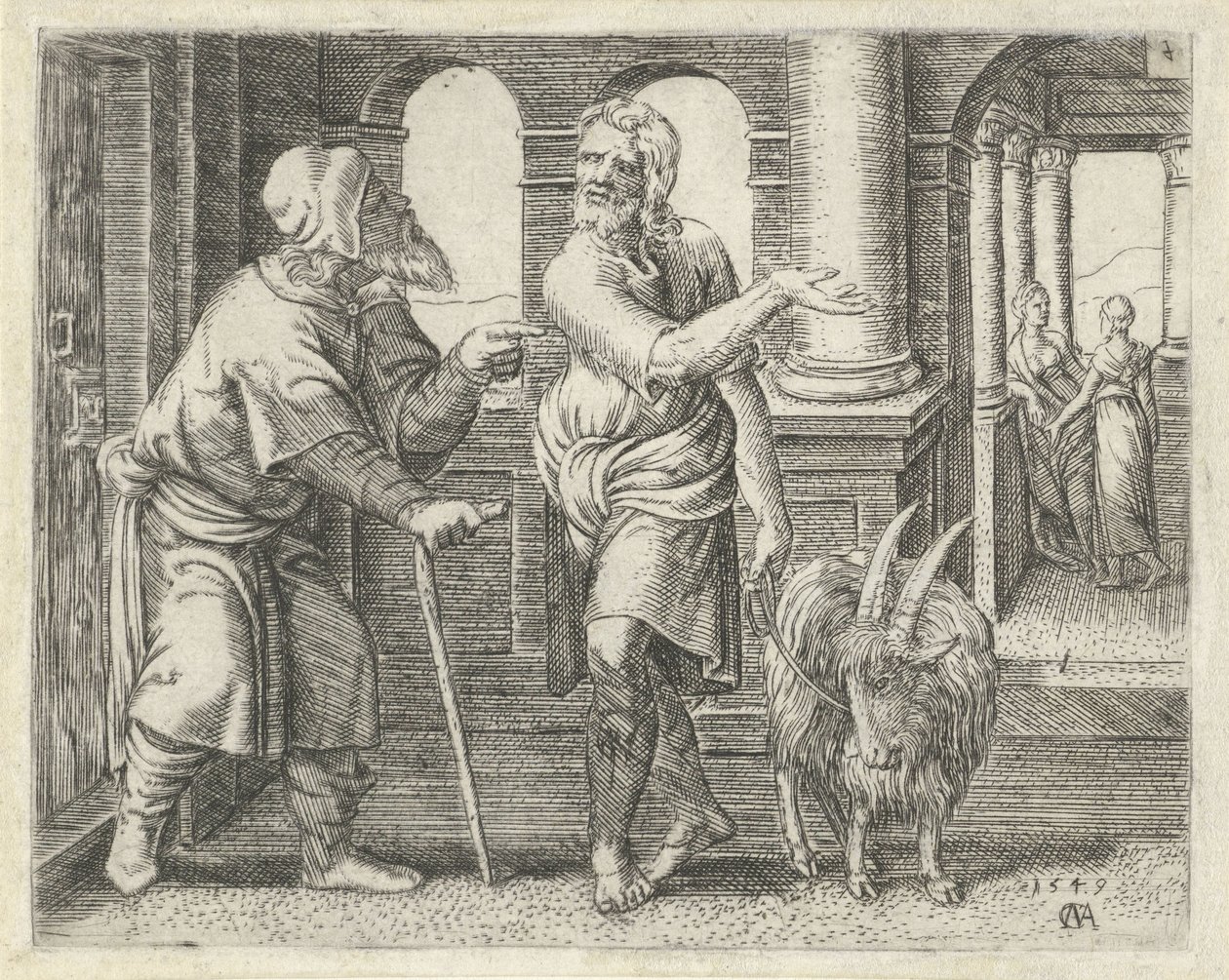 Samson avec un chevreau chez son beau-père - Cornelis Massijs