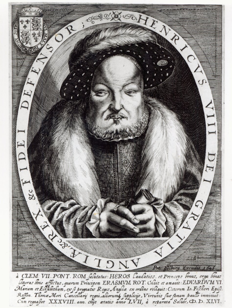 Portrait de Henri VIII, gravé par Peter Isselburg, 1646 - Cornelis Massys