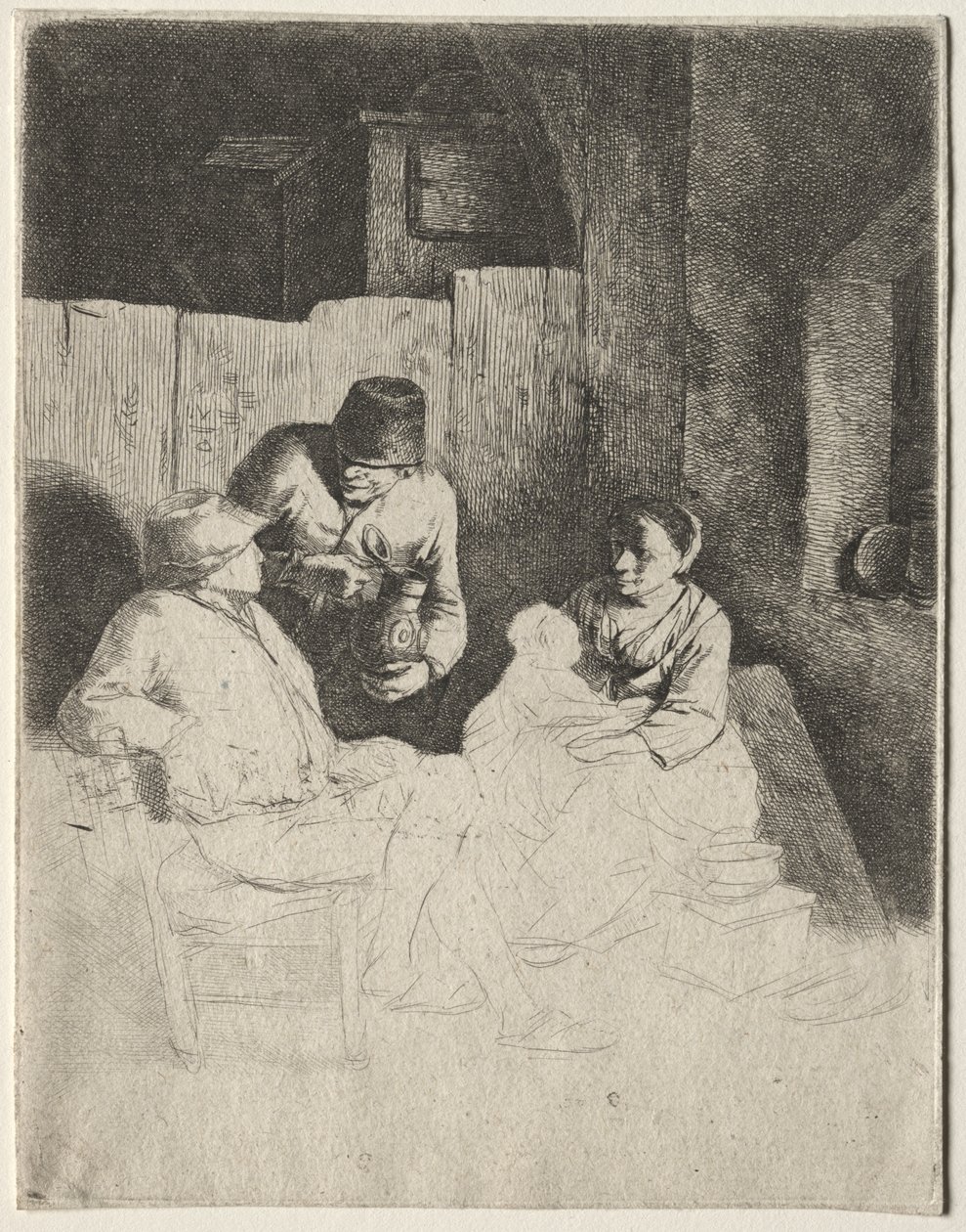 La mère assise dans une auberge - Cornelis Pietersz Bega